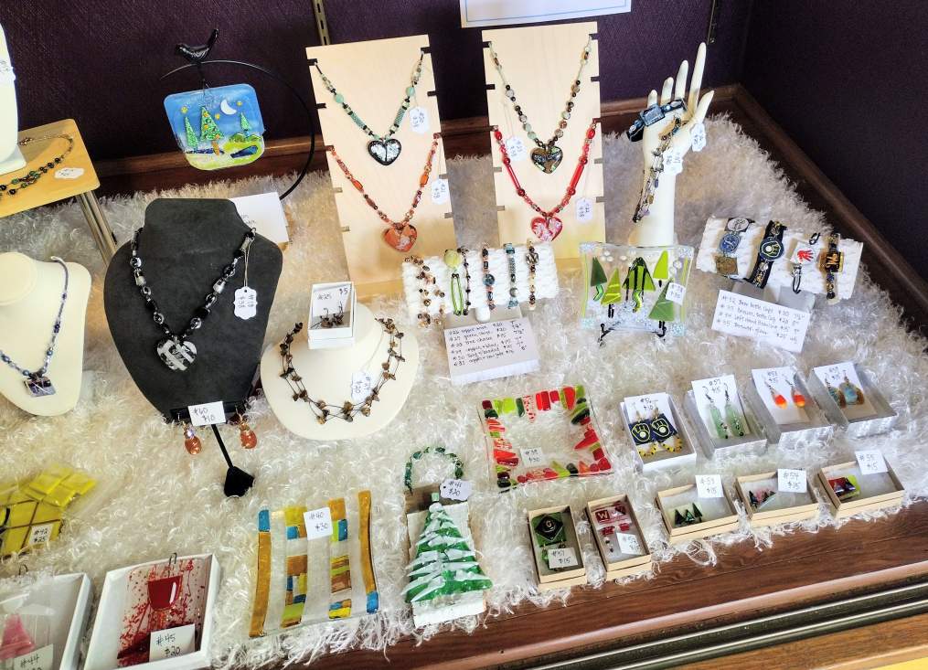 Sarah's display at Acoustic Cafe